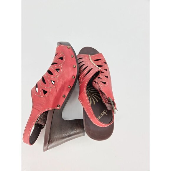 Dansko Red Clog Sling Back Women’s Sandals size 39 - Picture 8 of 12